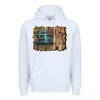 White life is better with a cockapoo Premium Hoodie - RanaPortraitStore