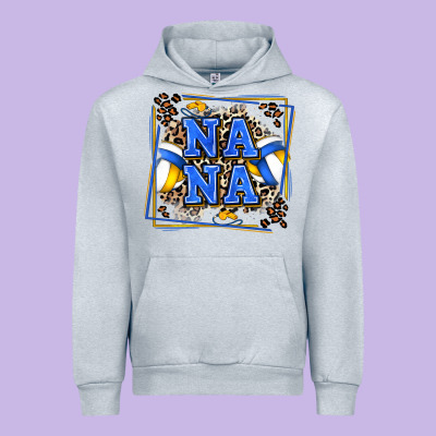 Volleyball Nana With Leopard Urban Hoodie Designed By Zillion Design Studio