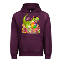 Mauve Wine hello summer rex Urban Hoodie - texasbilliewilder
