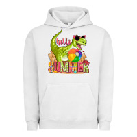 Pigment Lunar Rock hello summer rex Urban Hoodie - texasbilliewilder