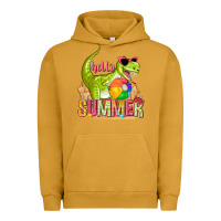 Pigment Peanut Butter hello summer rex Urban Hoodie - texasbilliewilder