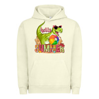 Pigment Pistachio hello summer rex Urban Hoodie - texasbilliewilder