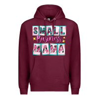 Burgundy small business mama Premium Hoodie - texasbilliewilder
