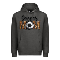Charcoal Heather soccer mom Premium Hoodie - texasbilliewilder