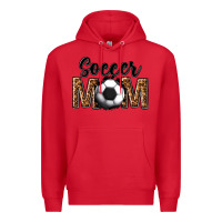 Red soccer mom Premium Hoodie - texasbilliewilder