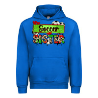 Cobalt soccer sister with leopard Urban Hoodie - Zillion Design Studio