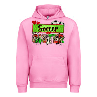Fuchsia Pink soccer sister with leopard Urban Hoodie - Zillion Design Studio