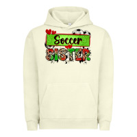 Soccer Sister With Leopard Urban Hoodie | Teevron