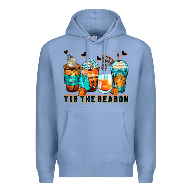 Tis' The Season Basketball Coffee Cups Premium Hoodie by Zillion Design Studio | Teevron