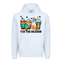 White tis' the season basketball coffee cups Premium Hoodie - Zillion Design Studio