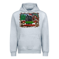 Merry Christmas Black Angus Cattle And Farm Urban Hoodie | Teevron