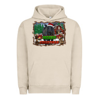 Pigment French Oak merry christmas black angus cattle and farm Urban Hoodie - RanaPortraitStore