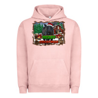 Pigment Salmon merry christmas black angus cattle and farm Urban Hoodie - RanaPortraitStore