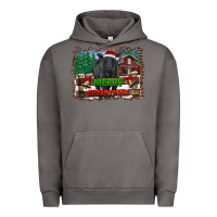 Pigment Tornado merry christmas black angus cattle and farm Urban Hoodie - RanaPortraitStore
