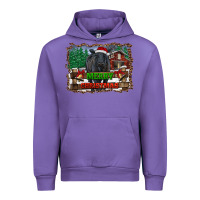 Tulip merry christmas black angus cattle and farm Urban Hoodie - RanaPortraitStore