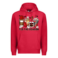 Cardinal tis' the season baseball coffee cups Premium Hoodie - Zillion Design Studio