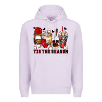 Lilac tis' the season baseball coffee cups Premium Hoodie - Zillion Design Studio