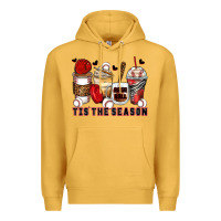 Mustard tis' the season baseball coffee cups Premium Hoodie - Zillion Design Studio