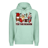 Seafoam tis' the season baseball coffee cups Premium Hoodie - Zillion Design Studio