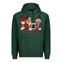 Sports Green tis' the season baseball coffee cups Premium Hoodie - Zillion Design Studio