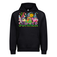 Black hello summer gnome Urban Hoodie - texasbilliewilder