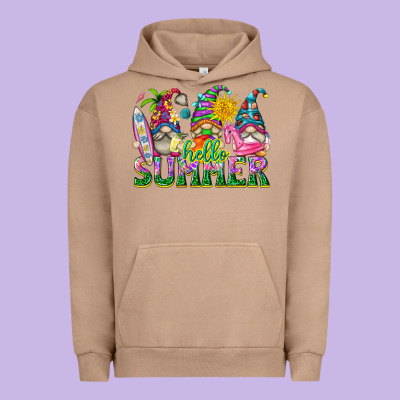 Hello Summer Gnome Urban Hoodie Designed By Texasbilliewilder
