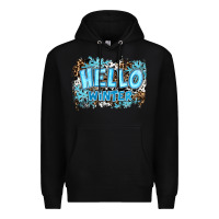 Black hello winter Premium Hoodie - RanaPortraitStore