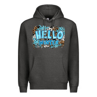 Charcoal Heather hello winter Premium Hoodie - RanaPortraitStore