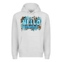 Dove Grey hello winter Premium Hoodie - RanaPortraitStore