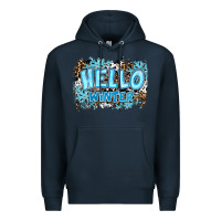 Navy hello winter Premium Hoodie - RanaPortraitStore