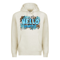 Oatmeal Heather hello winter Premium Hoodie - RanaPortraitStore