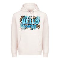 Pale Pink hello winter Premium Hoodie - RanaPortraitStore