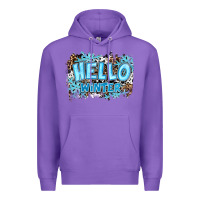 Purple hello winter Premium Hoodie - RanaPortraitStore