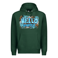 Sports Green hello winter Premium Hoodie - RanaPortraitStore