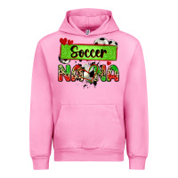 Fuchsia Pink soccer nana with leopard Urban Hoodie - Zillion Design Studio