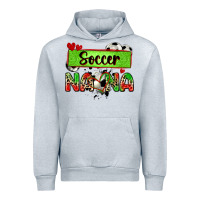 Heather Grey soccer nana with leopard Urban Hoodie - Zillion Design Studio
