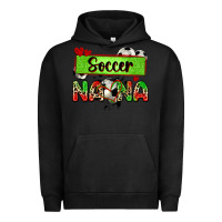 Pigment Black soccer nana with leopard Urban Hoodie - Zillion Design Studio