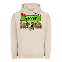 Pigment French Oak soccer nana with leopard Urban Hoodie - Zillion Design Studio