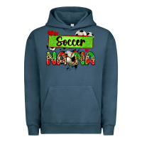 Pigment Midnight Navy soccer nana with leopard Urban Hoodie - Zillion Design Studio