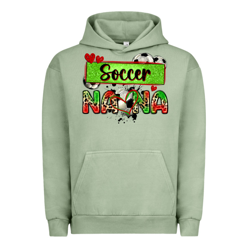 Soccer Nana With Leopard Urban Hoodie by Zillion Design Studio | Teevron