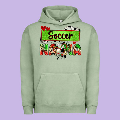 Soccer Nana With Leopard Urban Hoodie Designed By Zillion Design Studio
