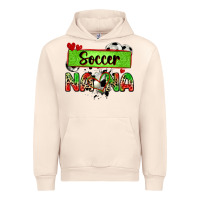 Sandshell soccer nana with leopard Urban Hoodie - Zillion Design Studio