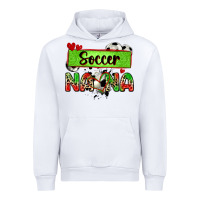 White soccer nana with leopard Urban Hoodie - Zillion Design Studio
