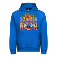 Cobalt hello summer lets go to the beach Urban Hoodie - texasbilliewilder