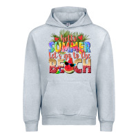 Heather Grey hello summer lets go to the beach Urban Hoodie - texasbilliewilder