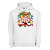 Pigment Lunar Rock hello summer lets go to the beach Urban Hoodie - texasbilliewilder