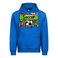 Cobalt soccer mom with leopard Urban Hoodie - Zillion Design Studio
