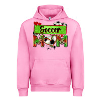 Fuchsia Pink soccer mom with leopard Urban Hoodie - Zillion Design Studio