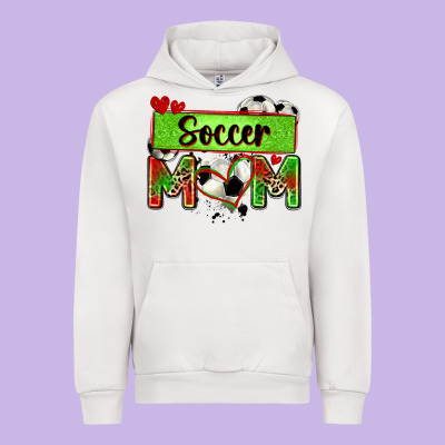 Soccer Mom With Leopard Urban Hoodie Designed By Zillion Design Studio
