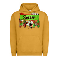 Pigment Peanut Butter soccer mom with leopard Urban Hoodie - Zillion Design Studio